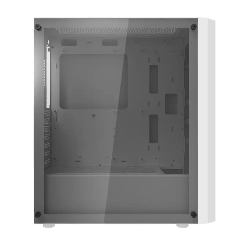 Arvutikorpus Darkflash DK351 Valge Midi Torn, Micro ATX/ATX/ITX, karastatud klaas, valge, 200×390×450 mm