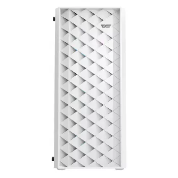 Arvutikorpus Darkflash DK351 Valge Midi Torn, Micro ATX/ATX/ITX, karastatud klaas, valge, 200×390×450 mm