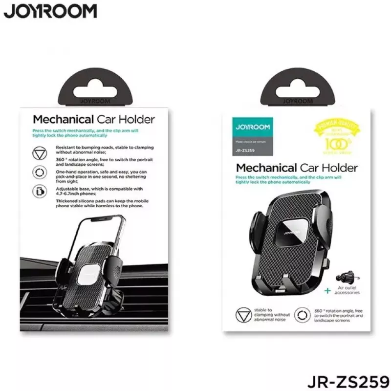 Aktiivne hoidik JOYROOM JR-ZS259 Mobiiltelefon/nutitelefon Must