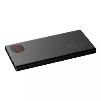 Baseus power bank Adaman Metal, Li-Ion 10000mAh, 2xUSB, USB-C, Lightning, MicroUSB 22,5 W (must)
