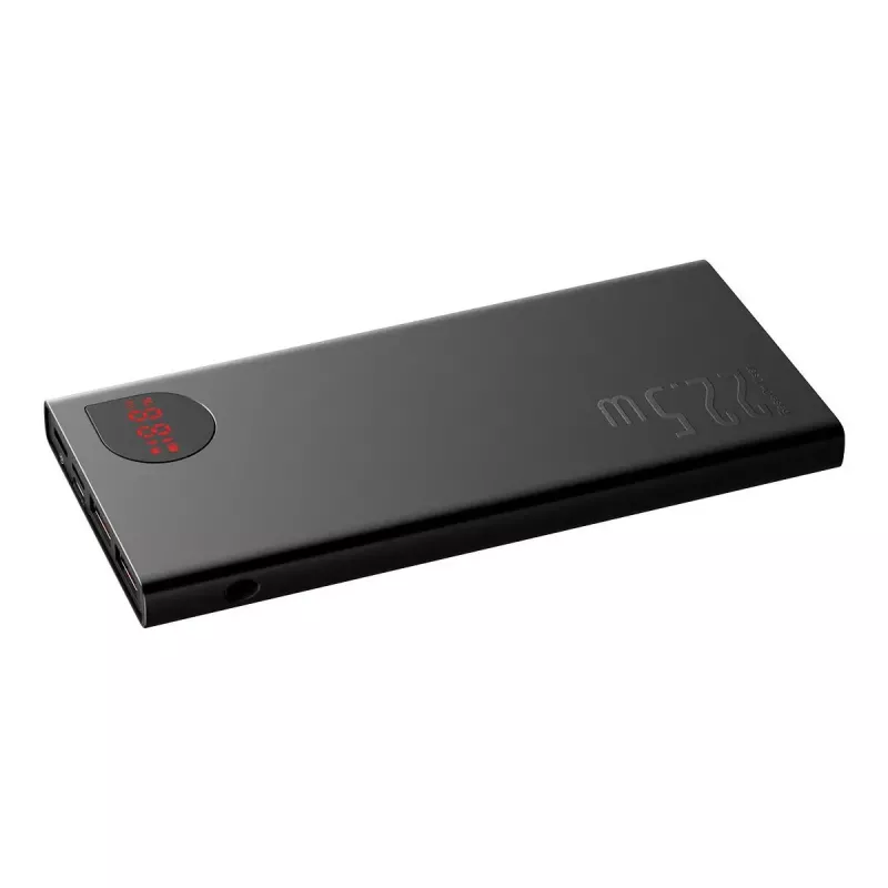 Baseus power bank Adaman Metal, Li-Ion 10000mAh, 2xUSB, USB-C, Lightning, MicroUSB 22,5 W (must)