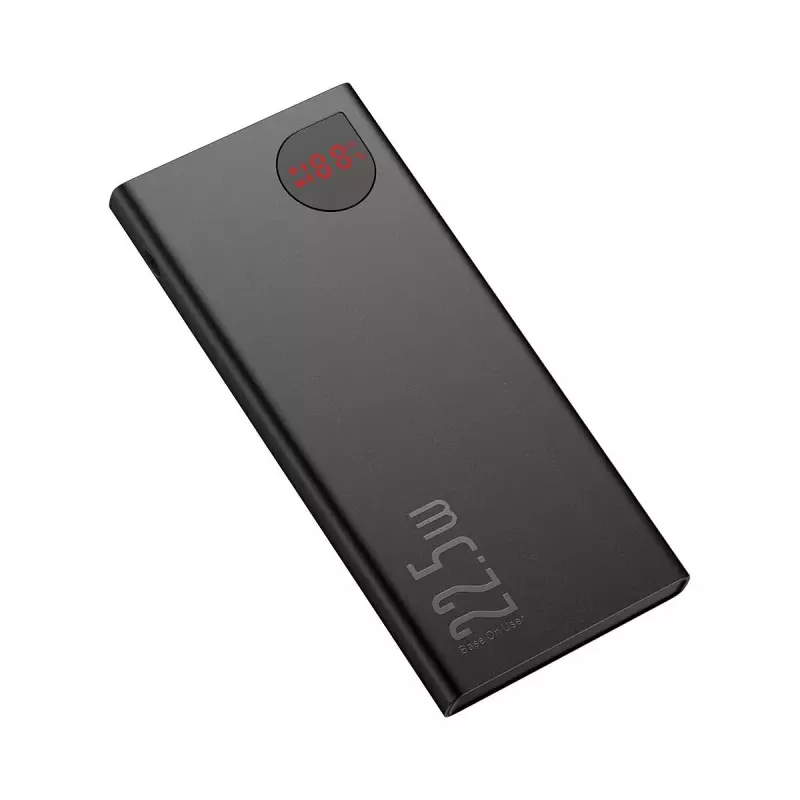 Baseus power bank Adaman Metal, Li-Ion 10000mAh, 2xUSB, USB-C, Lightning, MicroUSB 22,5 W (must)