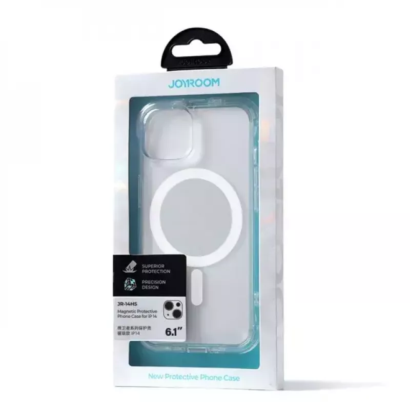 Läbipaistev magnetümbris Joyroom JR-14H5 iPhone 14 jaoks MagSafe'iga, magnetrõngaga, läbipaistev kest