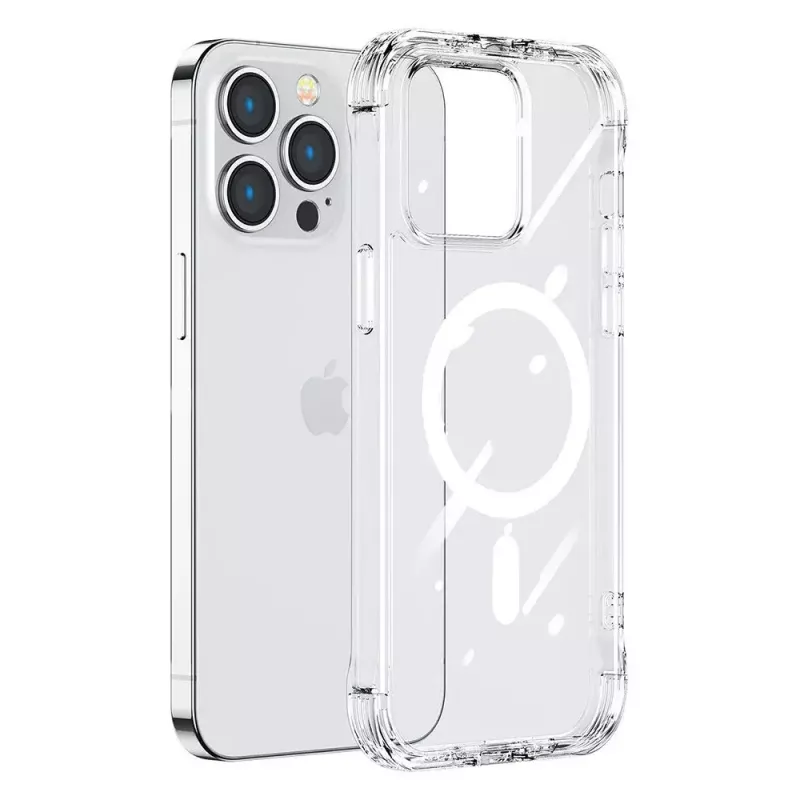 Läbipaistev magnetümbris Joyroom JR-14H5 iPhone 14 jaoks MagSafe'iga, magnetrõngaga, läbipaistev kest