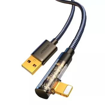 USB-A nurk-Lightning kaabel Joyroom S-UL012A6 1,2 m, must