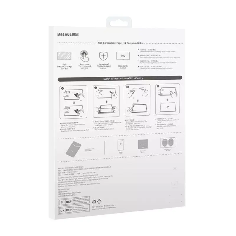 Ekraanikaitse klaas Baseus Crystal Huawei MatePad Pro 11 jaoks — karastatud 0,3 mm