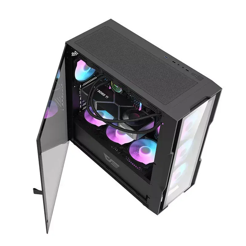Darkflash DK431 Glass arvutikorpus, ATX, must