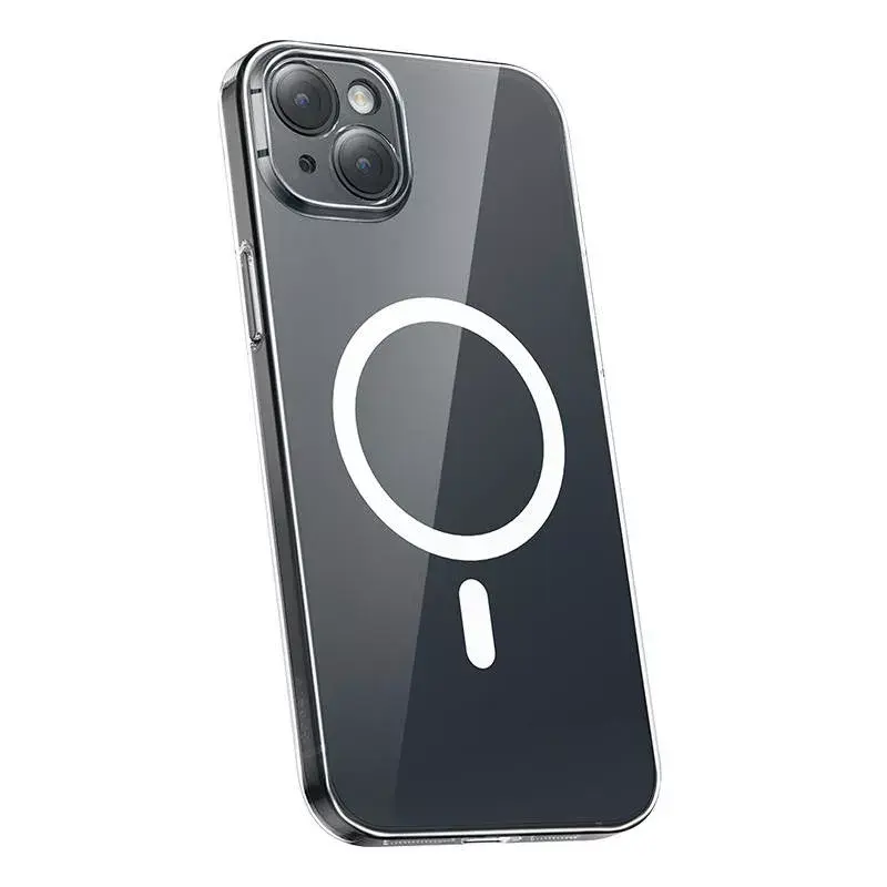 Baseus Magnetic Crystal Clear läbipaistev telefoniümbris iPhone 13-le koos karastatud klaasist ekraanikaitsega