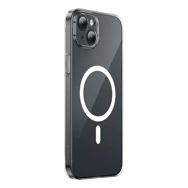 Baseus Magnetic Crystal Clear läbipaistev telefoniümbris iPhone 13-le koos karastatud klaasist ekraanikaitsega