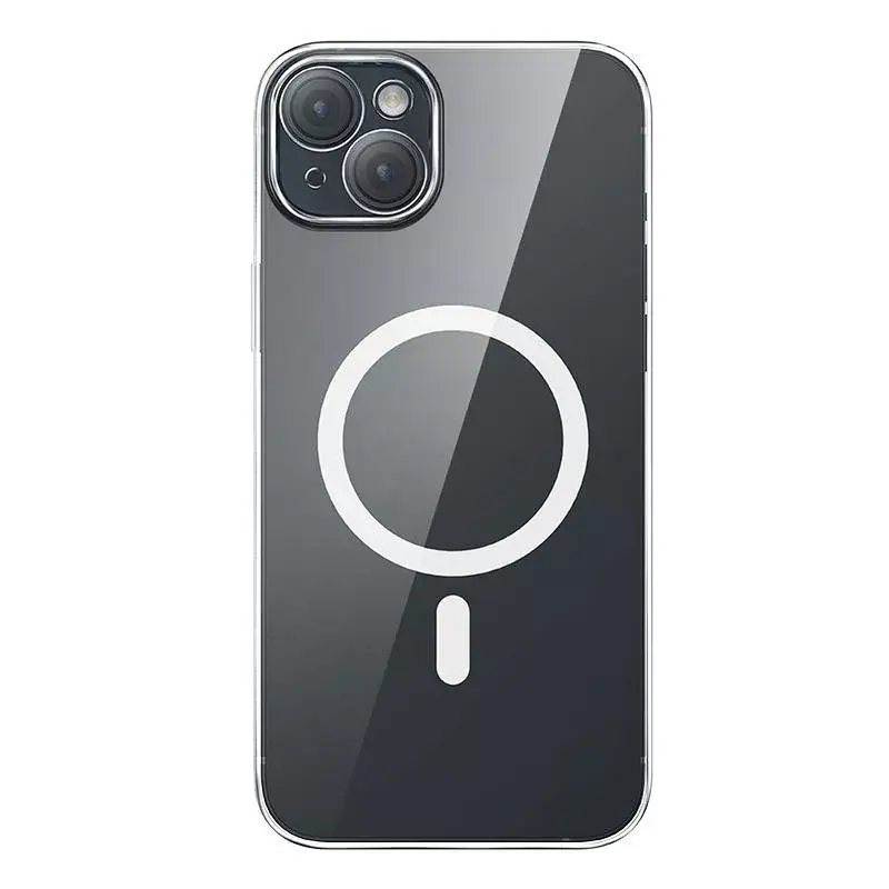 Baseus Magnetic Crystal Clear läbipaistev telefoniümbris iPhone 13-le koos karastatud klaasist ekraanikaitsega