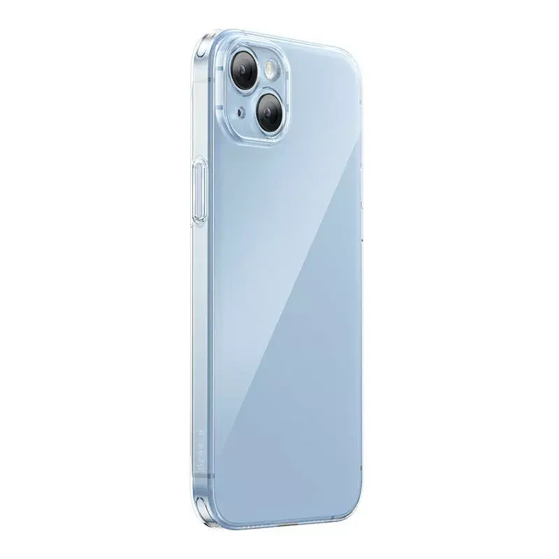 Kaitsev läbipaistev ümbris karastatud klaasiga Baseus iPhone 14 Plus jaoks (P60112202201-02)