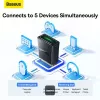 Baseus BA07 Mini Bluetooth-adapter arvutile, USB 5.3 juhtmevaba Bluetooth-dongelvastuvõtja - Must