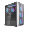Darkflash DK352 Plus arvutikorpus ATX must ja valge