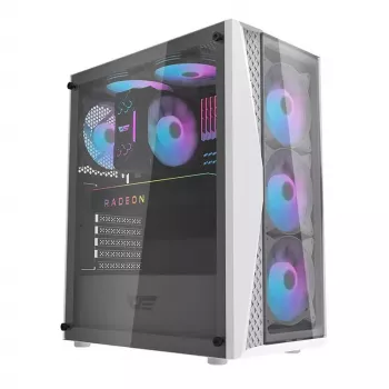 Darkflash DK352 Plus arvutikorpus ATX must ja valge