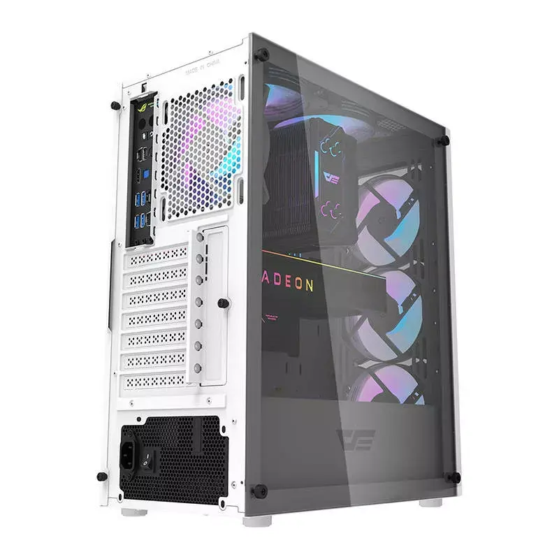 Darkflash DK352 Plus arvutikorpus ATX must ja valge