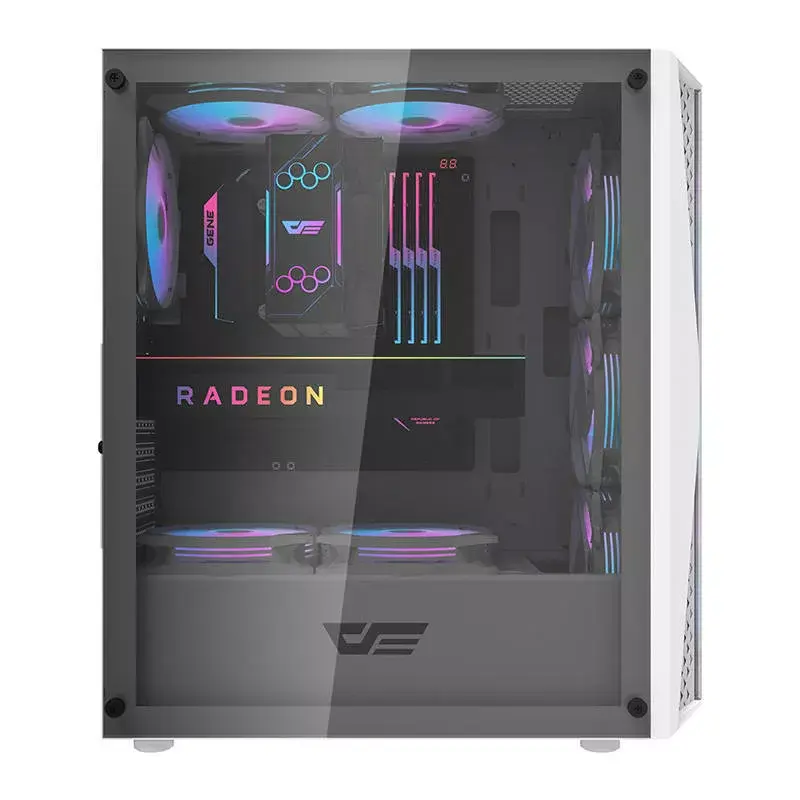 Darkflash DK352 Plus arvutikorpus ATX must ja valge