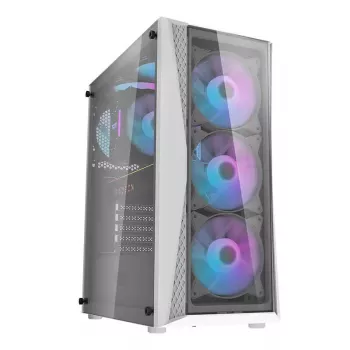 Darkflash DK352 Plus arvutikorpus ATX must ja valge