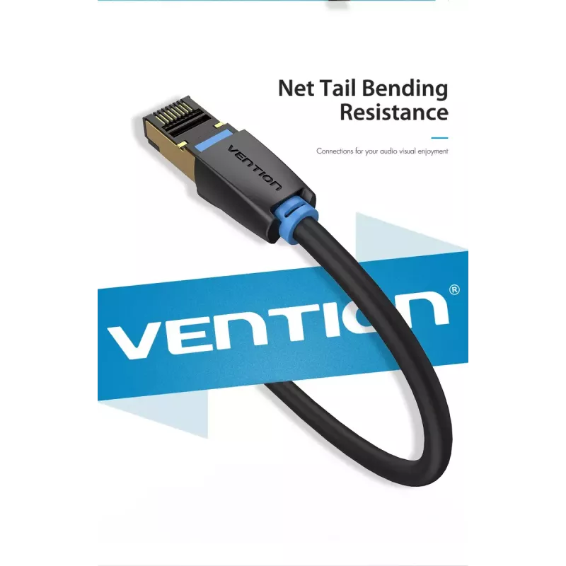 Võrgukaabel Vention Cat.8 SFTP paigalduskaabel RJ-45 8m Must