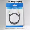 Optiline helikaabel Vention 3 m TOSLINK isane-isasele, hall, nailonkate, kullatud kontaktid