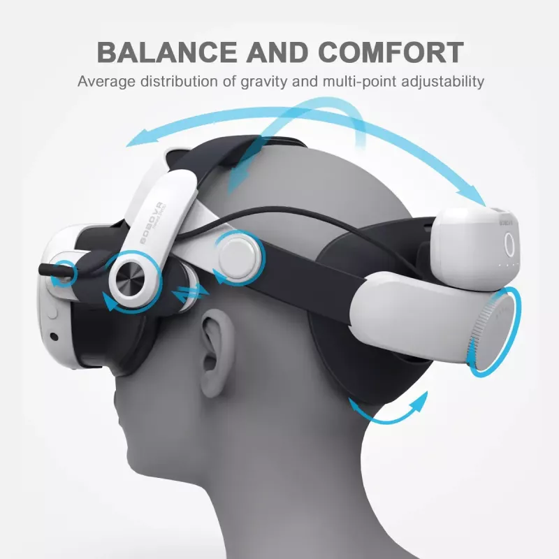 Peapael akupakiga BOBOVR M3 Pro Oculus Quest 3 jaoks