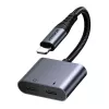 2-in-1 heliadapter Joyroom SY-L01 Lightning pistikuga 3,5 mm pesasse + Lightning, must