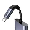 2-in-1 heliadapter Joyroom SY-L01 Lightning pistikuga 3,5 mm pesasse + Lightning, must