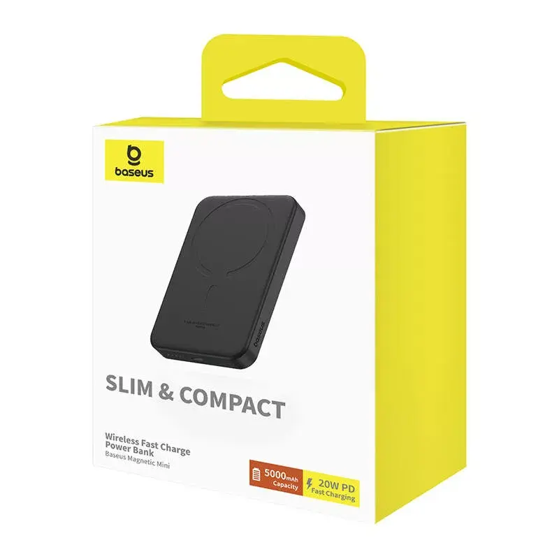 Magnetiline Mini Akupank Baseus 5000mAh 20W (must)