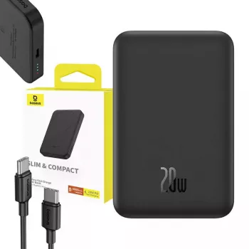 Magnetiline Mini Akupank Baseus 5000mAh 20W (must)