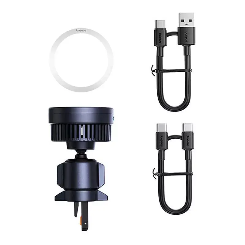 Autohoidik Baseus MagPro C40164100121-01 15W Qi2.0 must – magnetiline juhtmevaba laadija Qi2.0-ühilduvatele telefonidele
