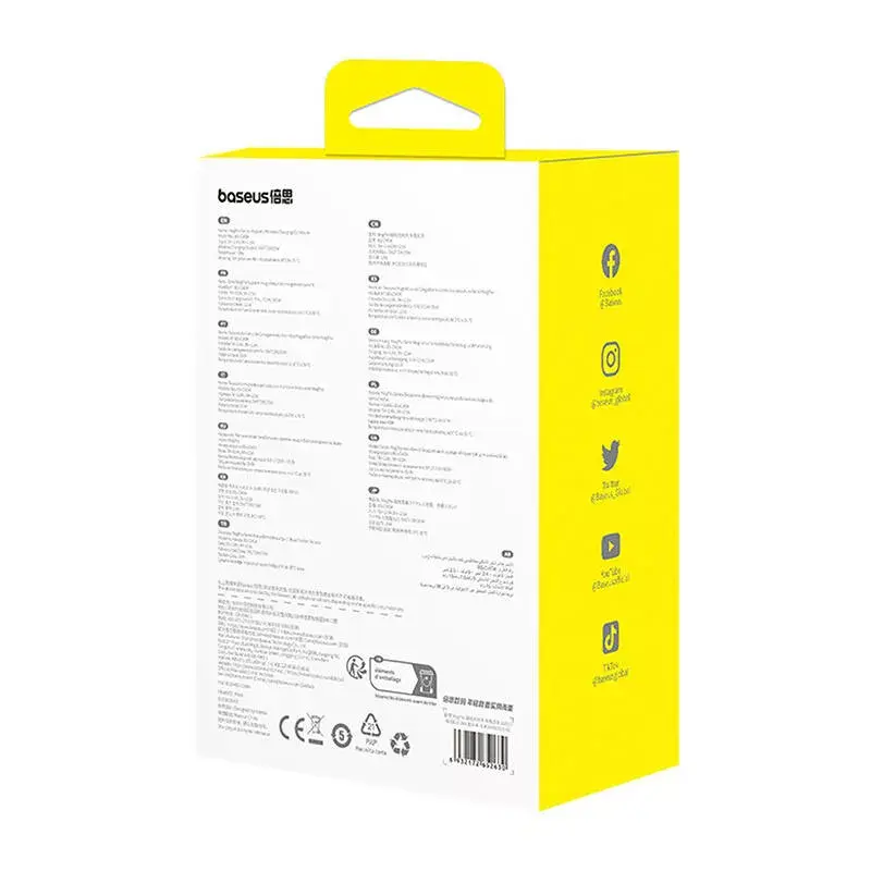 Autohoidik Baseus MagPro C40164100121-01 15W Qi2.0 must – magnetiline juhtmevaba laadija Qi2.0-ühilduvatele telefonidele
