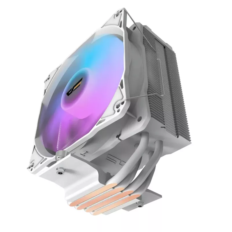 Õhujahuti Darkflash Z4 Pro Mist Valge — 120 mm ventilaator, hüdrauliline laager, 200 W TDP, toetab AM5/AM4/LGA1700/1200/115x