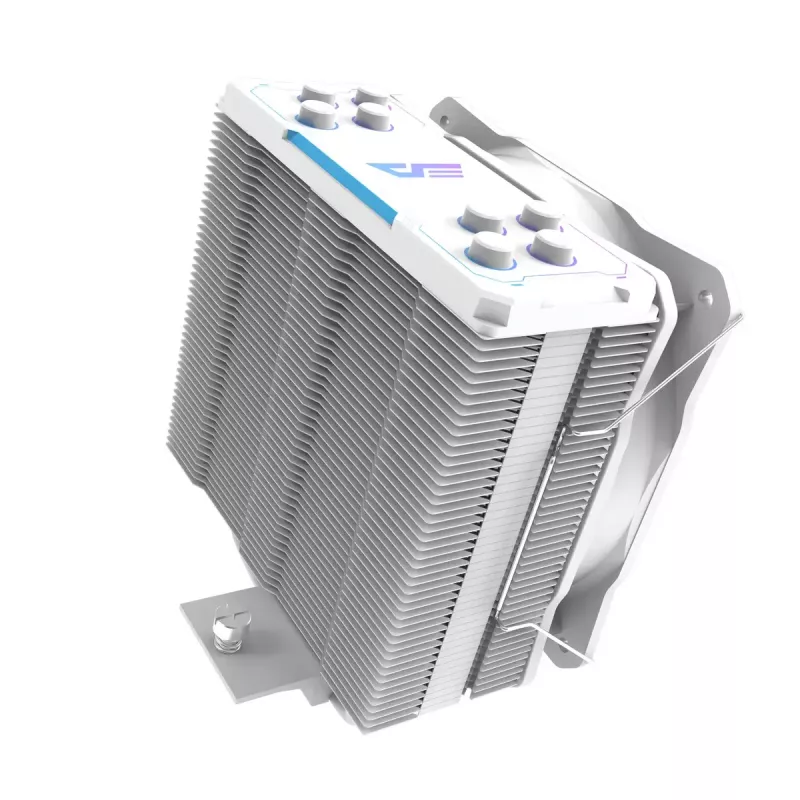 Õhujahuti Darkflash Z4 Pro Mist Valge — 120 mm ventilaator, hüdrauliline laager, 200 W TDP, toetab AM5/AM4/LGA1700/1200/115x