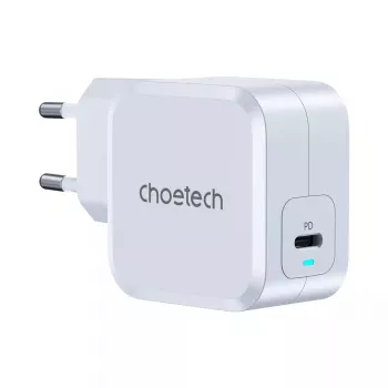 USB-C toiteadapter CHOETECH PD8007 45W EL valge – USB‑C PD 45W
