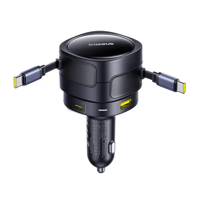 Car Charger Baseus Enjoyment Max 90W koos USB-C ja USB-A portidega