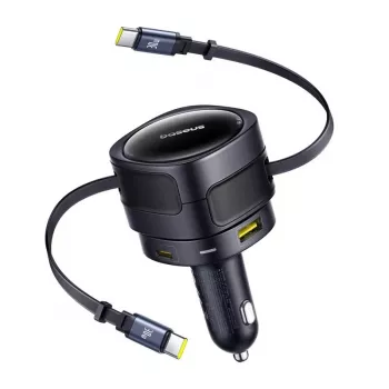 Car Charger Baseus Enjoyment Max 90W koos USB-C ja USB-A portidega