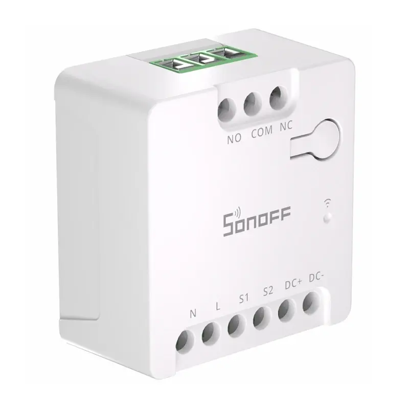 Nutikas Wi-Fi-lüliti Sonoff MINI-D AC/DC 12–48V potentsiaalivaba kontakt