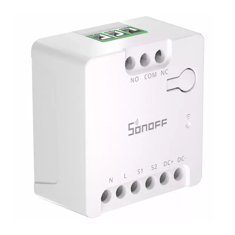Nutikas Wi-Fi-lüliti Sonoff MINI-D AC/DC 12–48V potentsiaalivaba kontakt