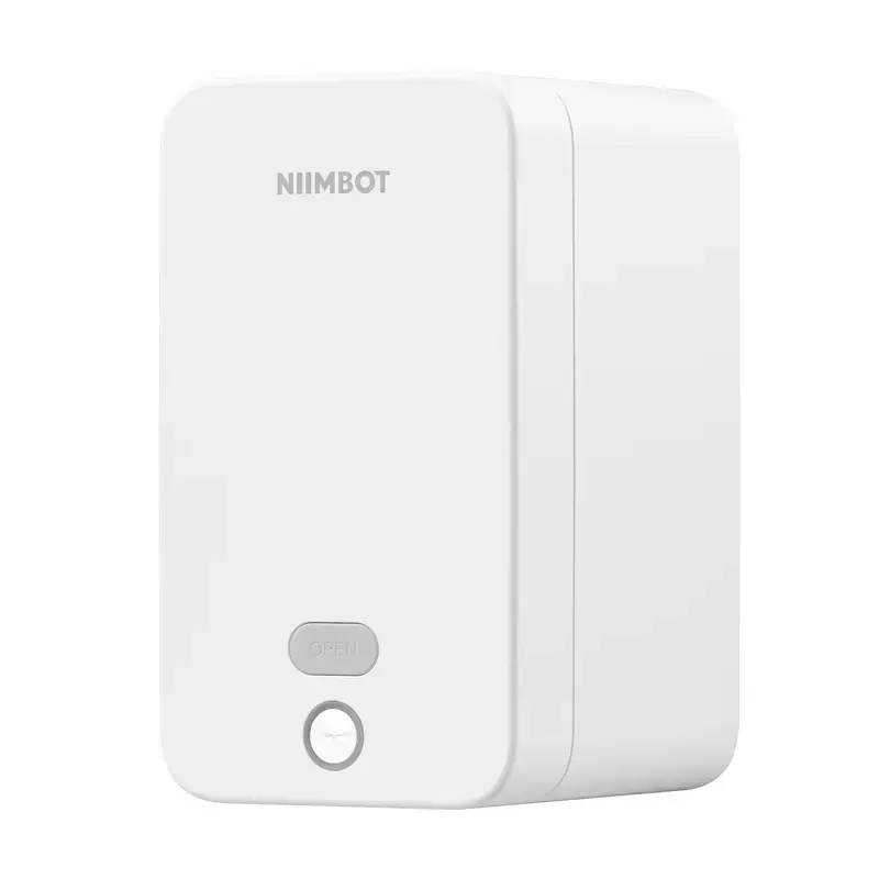 Sildiprinter NIIMBOT K2 valge — kaasaskantav Bluetooth-sildiprinter, kompaktne disain
