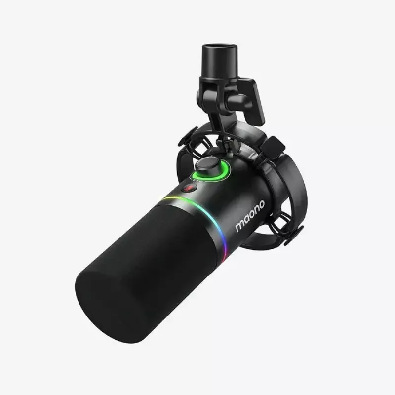 Taskuhäälingu mikrofon MAONO PD200X Must — juhtmega XLR/USB-C, tundlikkus -52 dB, 40–16000 Hz