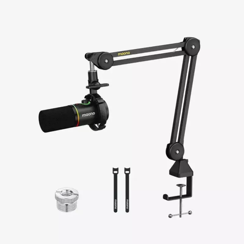 Taskuhäälingu mikrofon MAONO PD200X Must — juhtmega XLR/USB-C, tundlikkus -52 dB, 40–16000 Hz
