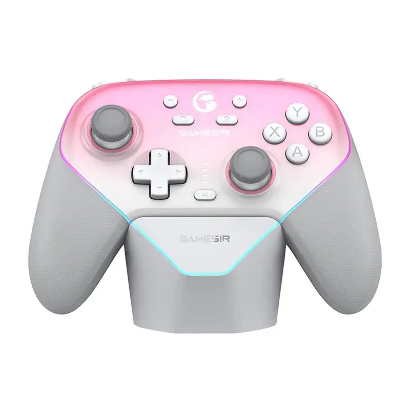 Juhtmevaba kontroller GameSir SuperNova T4n Pro Roosa — Bluetooth, ergonoomiline käeshoitav disain