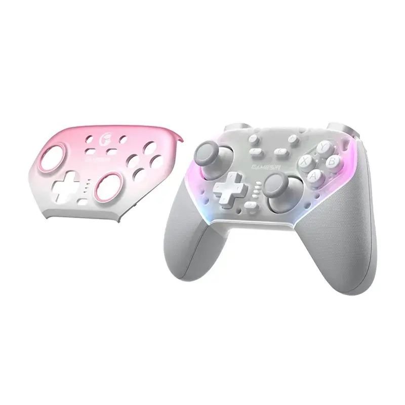 Juhtmevaba kontroller GameSir SuperNova T4n Pro Roosa — Bluetooth, ergonoomiline käeshoitav disain