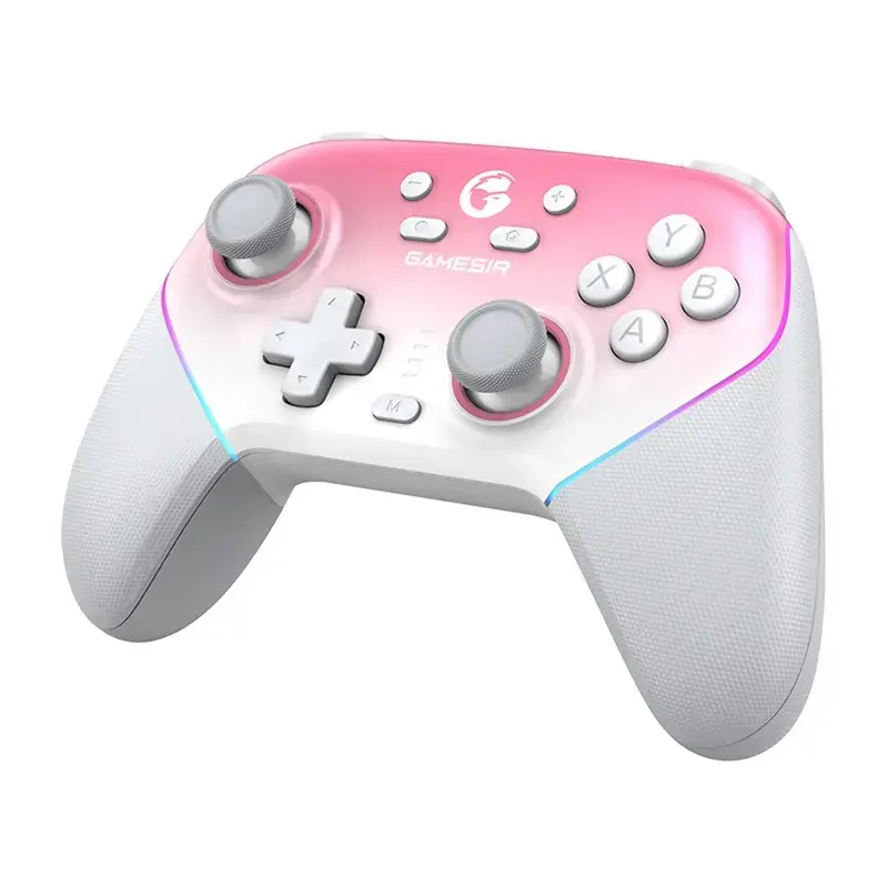 Juhtmevaba kontroller GameSir SuperNova T4n Pro Roosa — Bluetooth, ergonoomiline käeshoitav disain