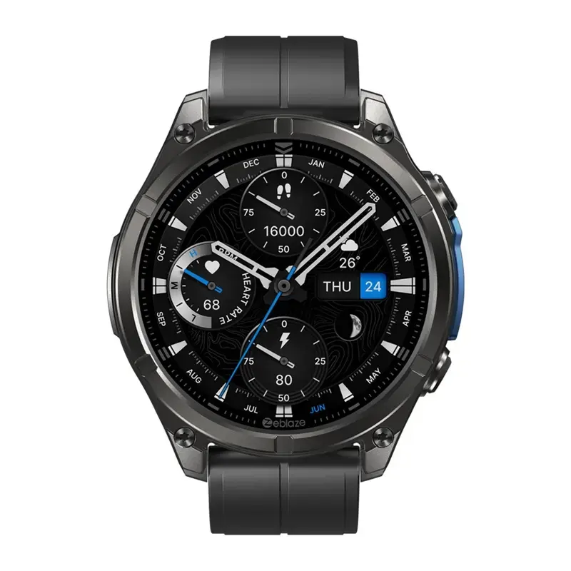 Nutikell Zeblaze Vibe 8 Abyss Must pulsikellaga, veekindel