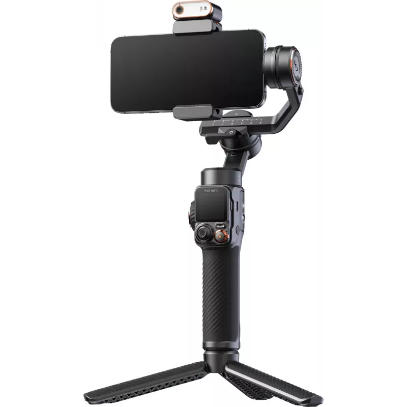 Nutitelefoni kaamera stabilisaator Hohem iSteady M7 — komposiit, 3200 mAh liitiumioonaku, 629 g, must