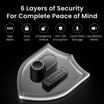 Smart lock SwitchBot W5600000 kaugjuurdepääsu ja turvafunktsioonidega