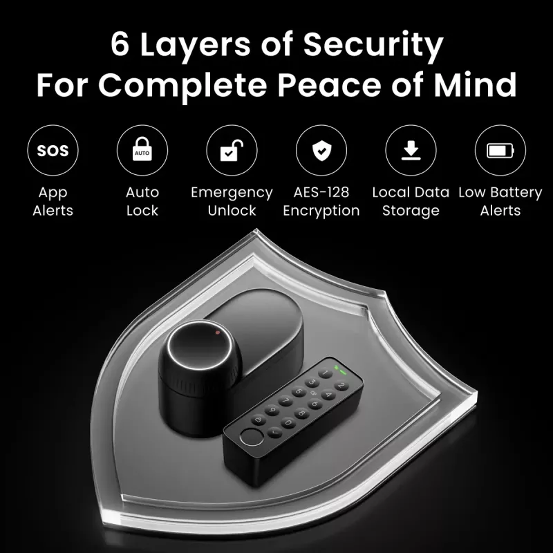 Smart lock SwitchBot W5600000 kaugjuurdepääsu ja turvafunktsioonidega