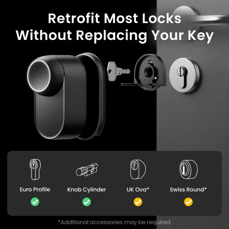 Smart lock SwitchBot W5600000 kaugjuurdepääsu ja turvafunktsioonidega