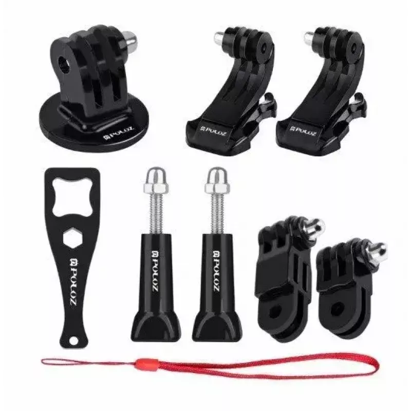 Tarvikute komplekt Puluz PKT18 action-kaameratele — 20-osaline komplekt, ühildub Osmo Action 5, Pro, Insta360 Ace Pro 2-ga