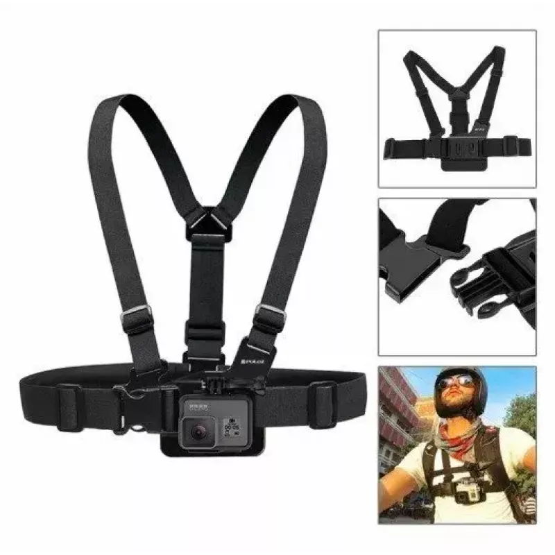 Tarvikute komplekt Puluz PKT18 action-kaameratele — 20-osaline komplekt, ühildub Osmo Action 5, Pro, Insta360 Ace Pro 2-ga